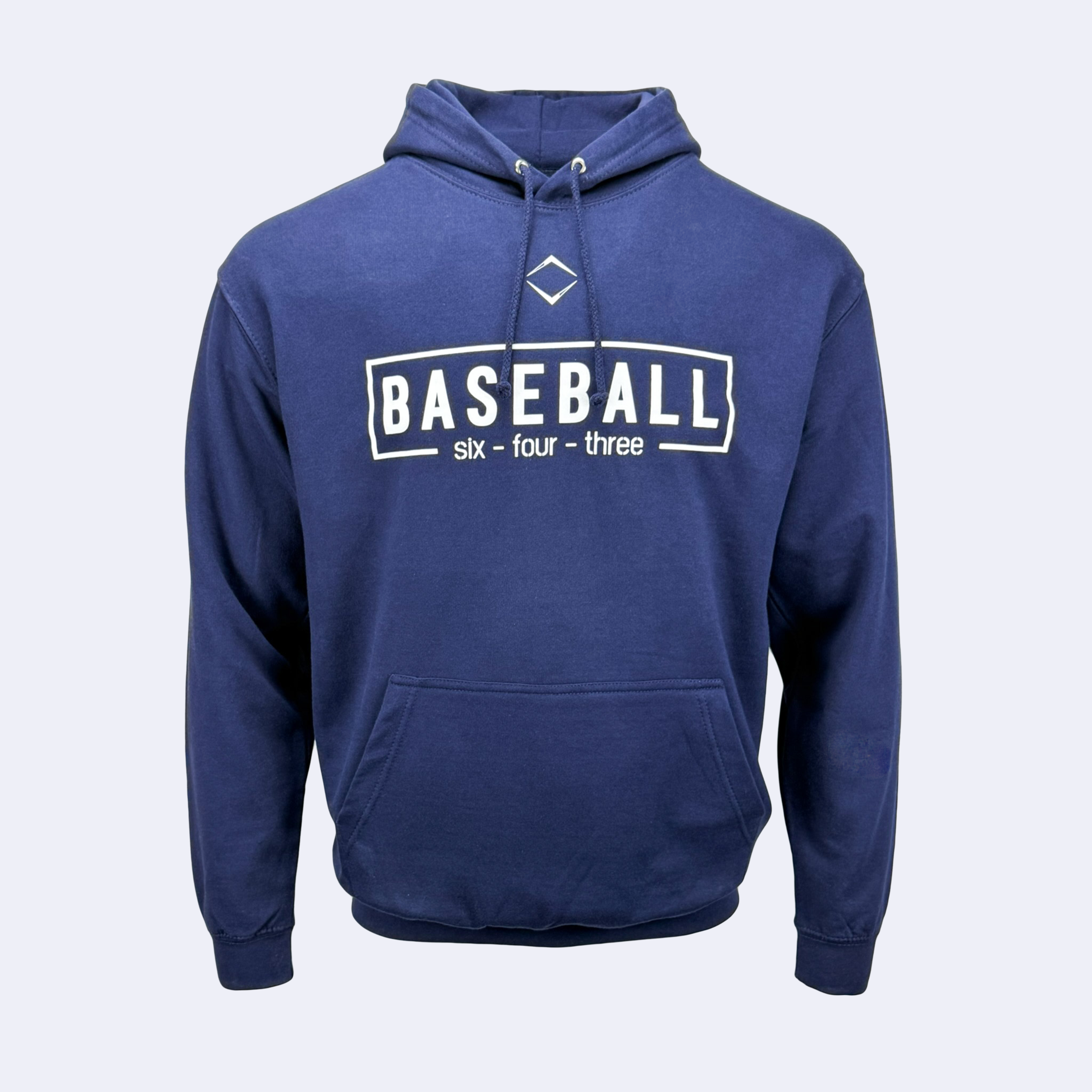 BOX HOODIE - NAVY/WHITE V1