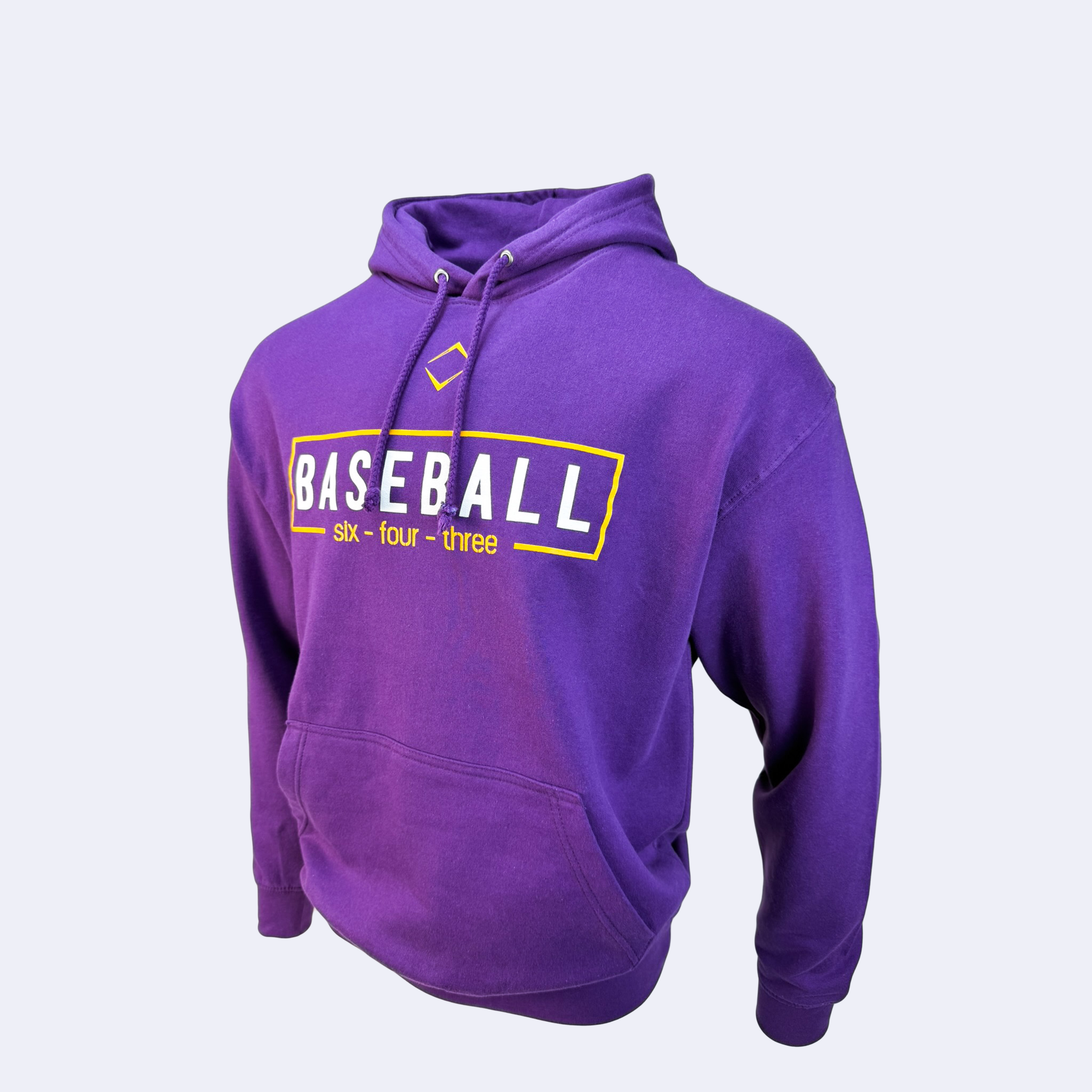 BOX HOODIE - PURPLE/GOLD V1