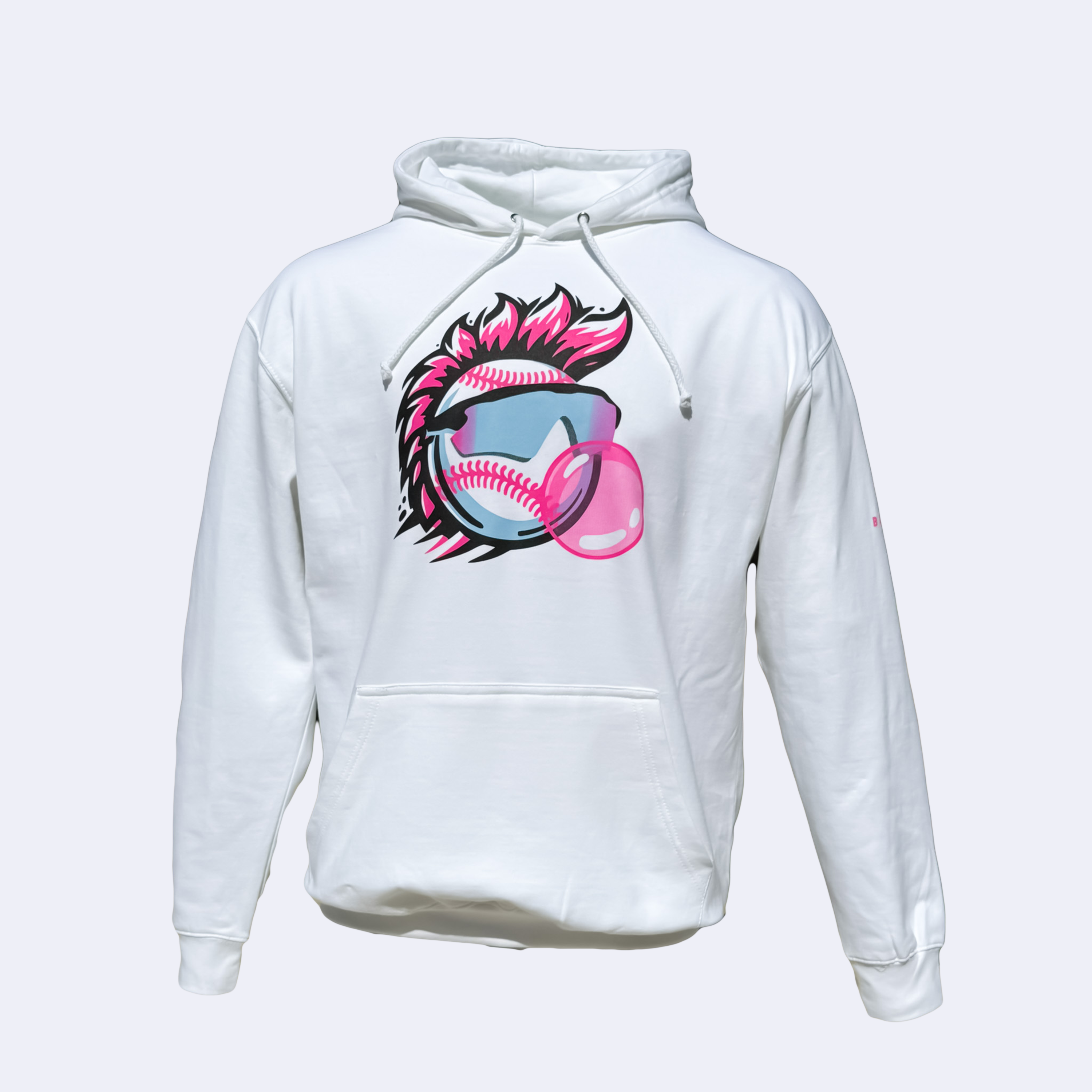 GRITTY BUBBLE - WHITE YOUTH HOODIE V1