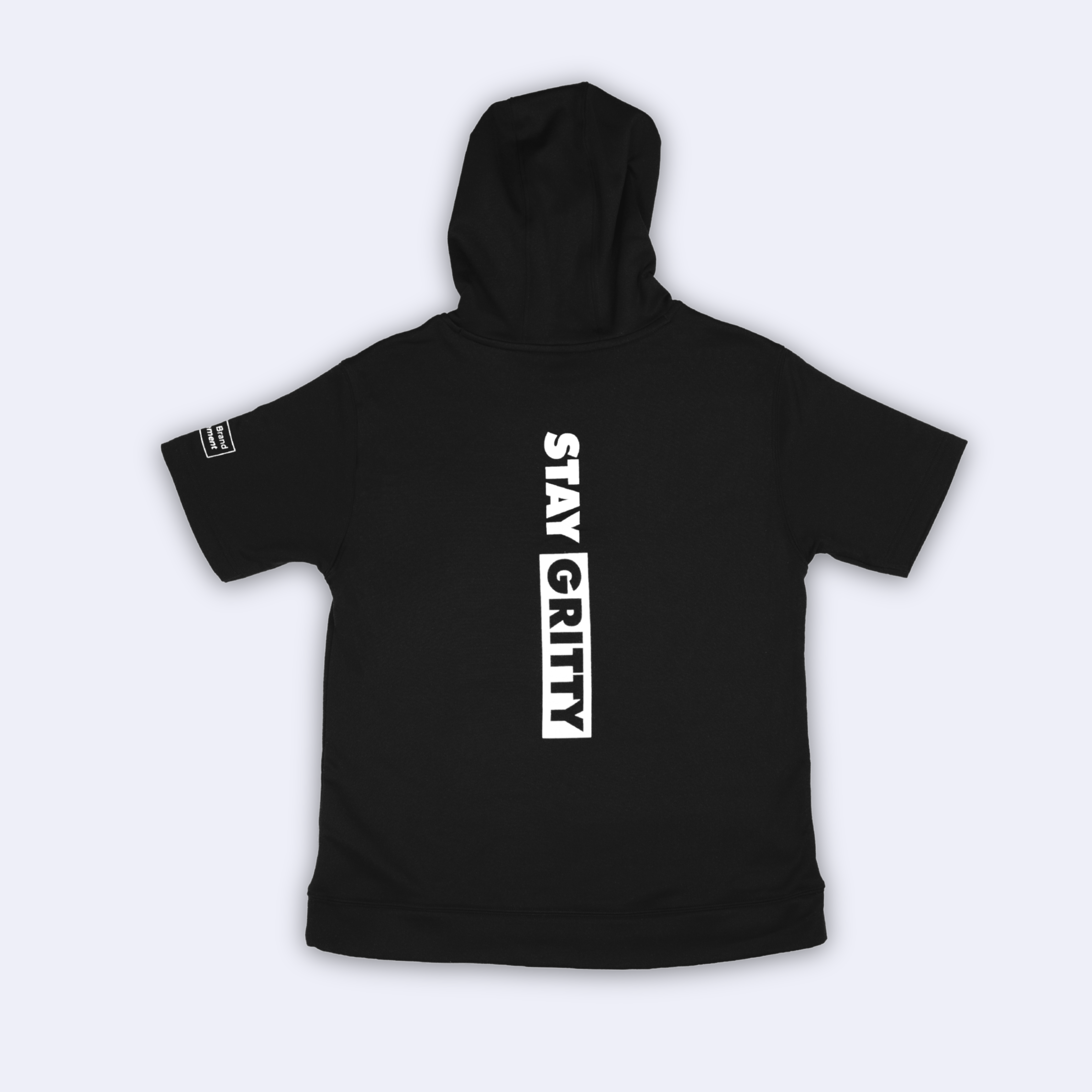 643 LOGO - BLACK/WHITE SHORT-SLEEVE YOUTH HOODIE