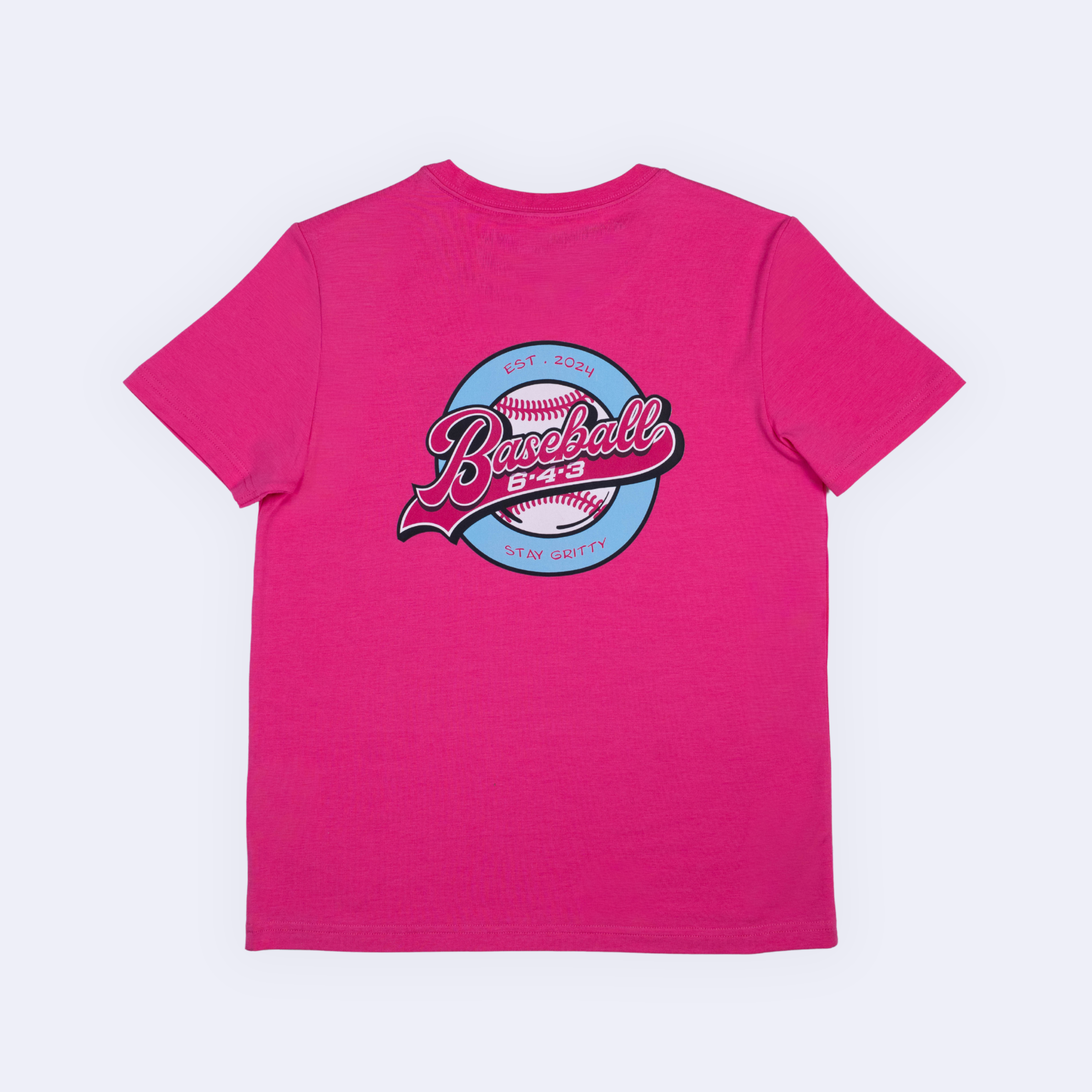 643 CIRCLE BRAND YOUTH TEE - PINK V2