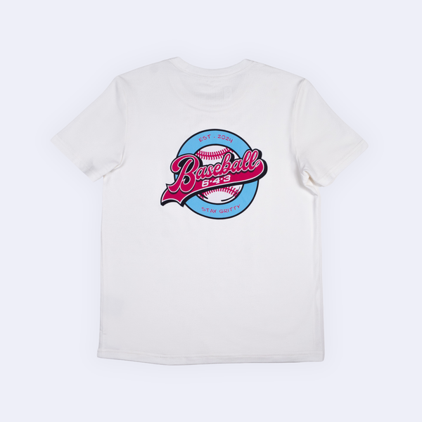 643 Circle Brand Youth Tee - White V2 – 6-4-3 BASEBALL