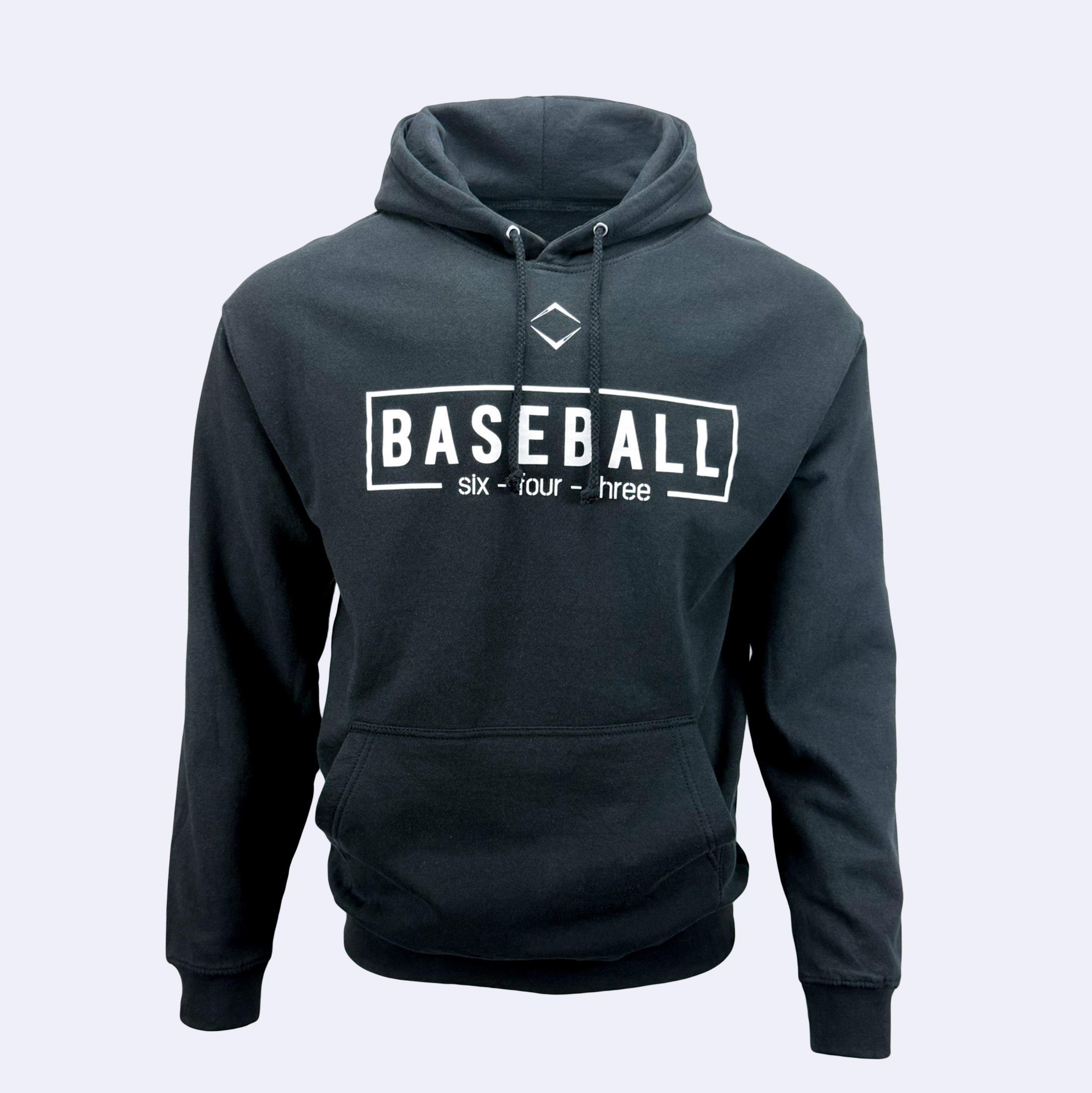 BOX HOODIE - BLACK/WHITE