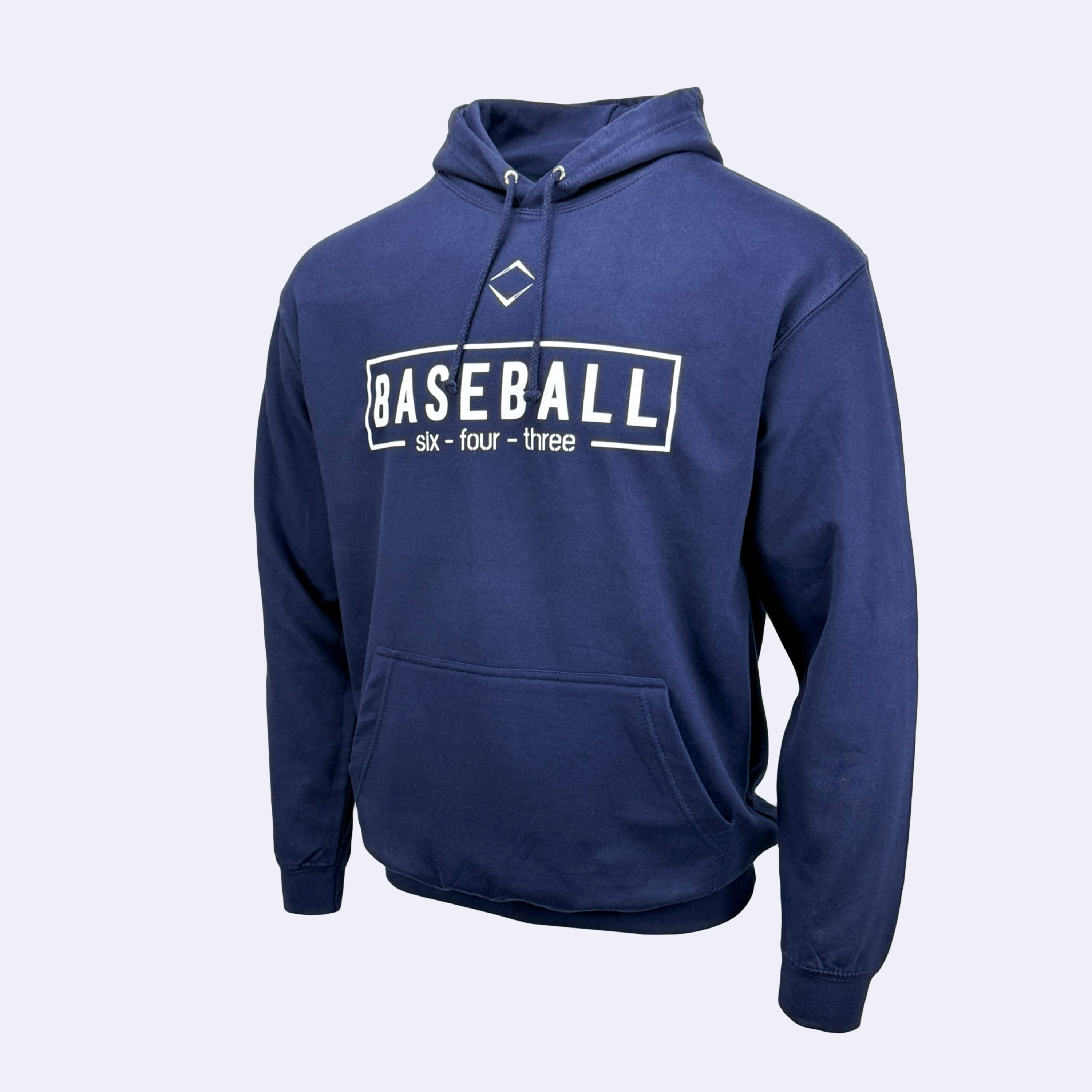 BOX YOUTH HOODIE - NAVY/WHITE