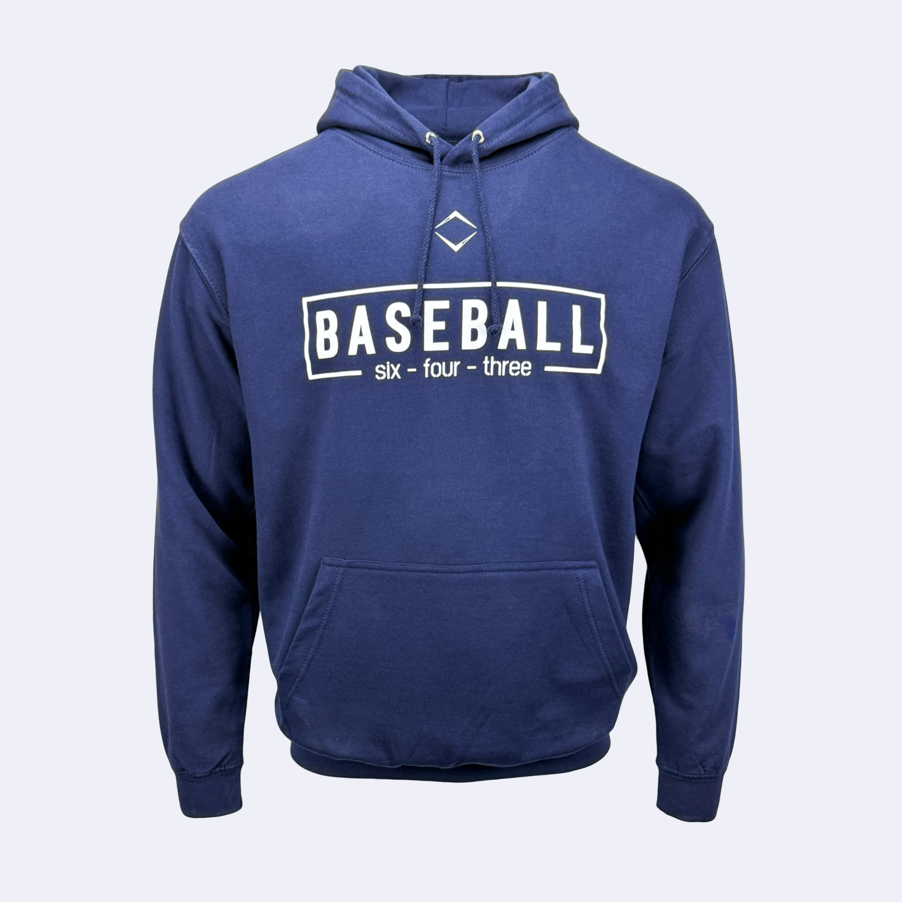 BOX YOUTH HOODIE - NAVY/WHITE