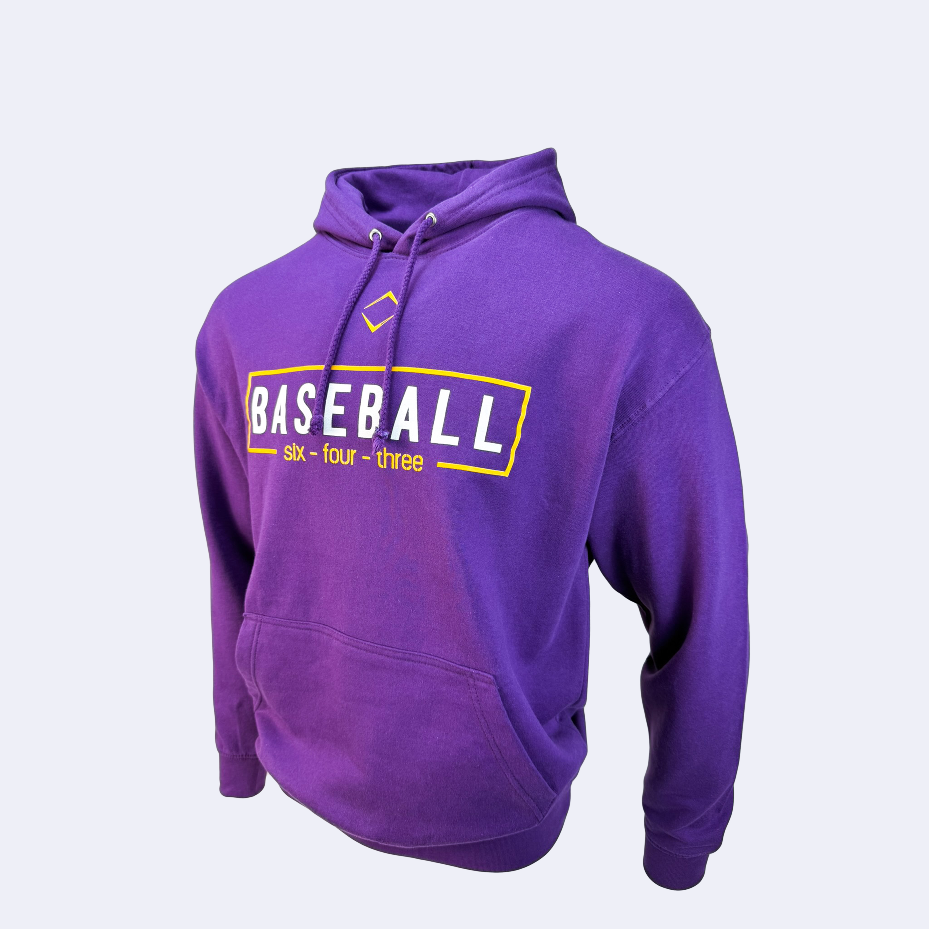 BOX HOODIE - PURPLE/GOLD