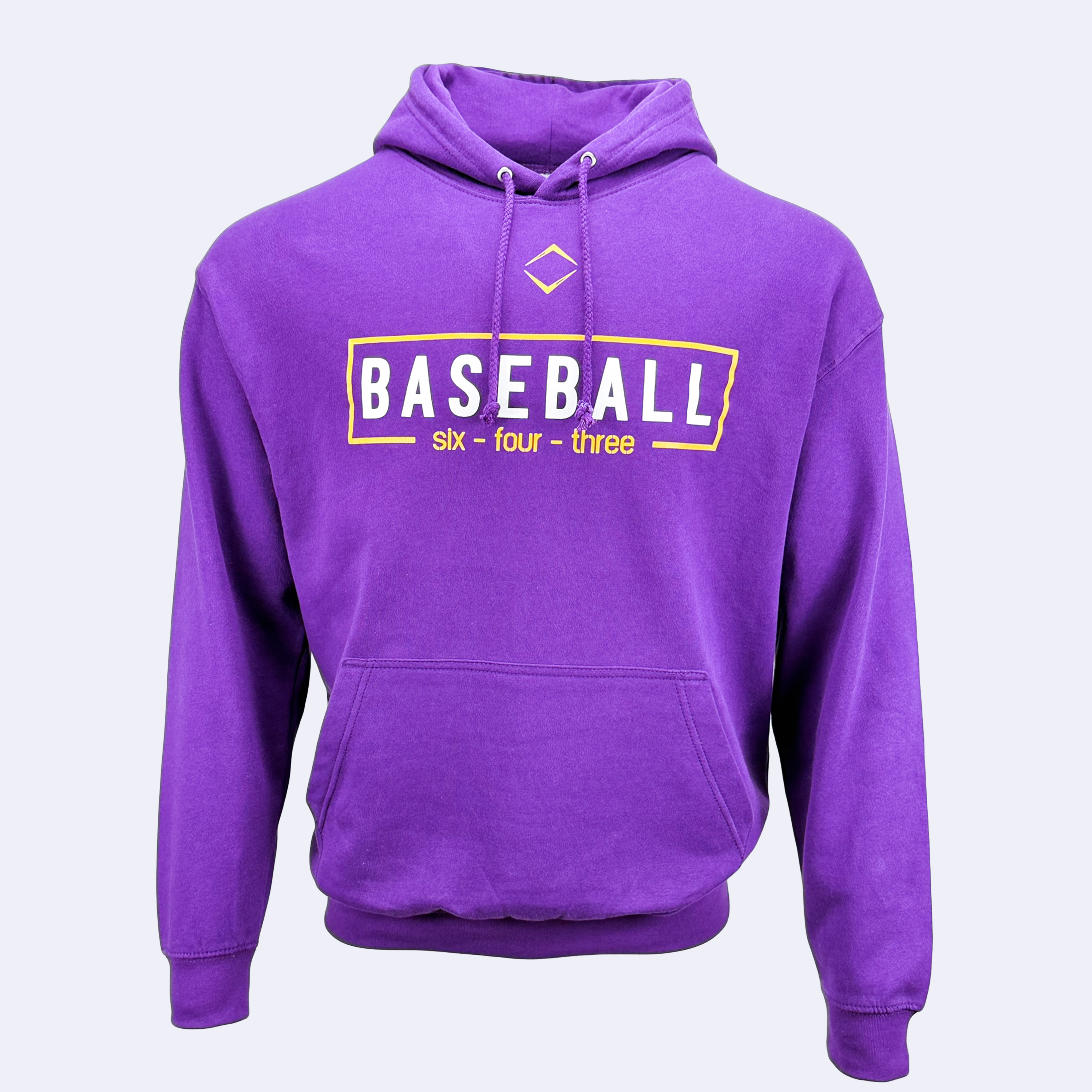 BOX HOODIE - PURPLE/GOLD