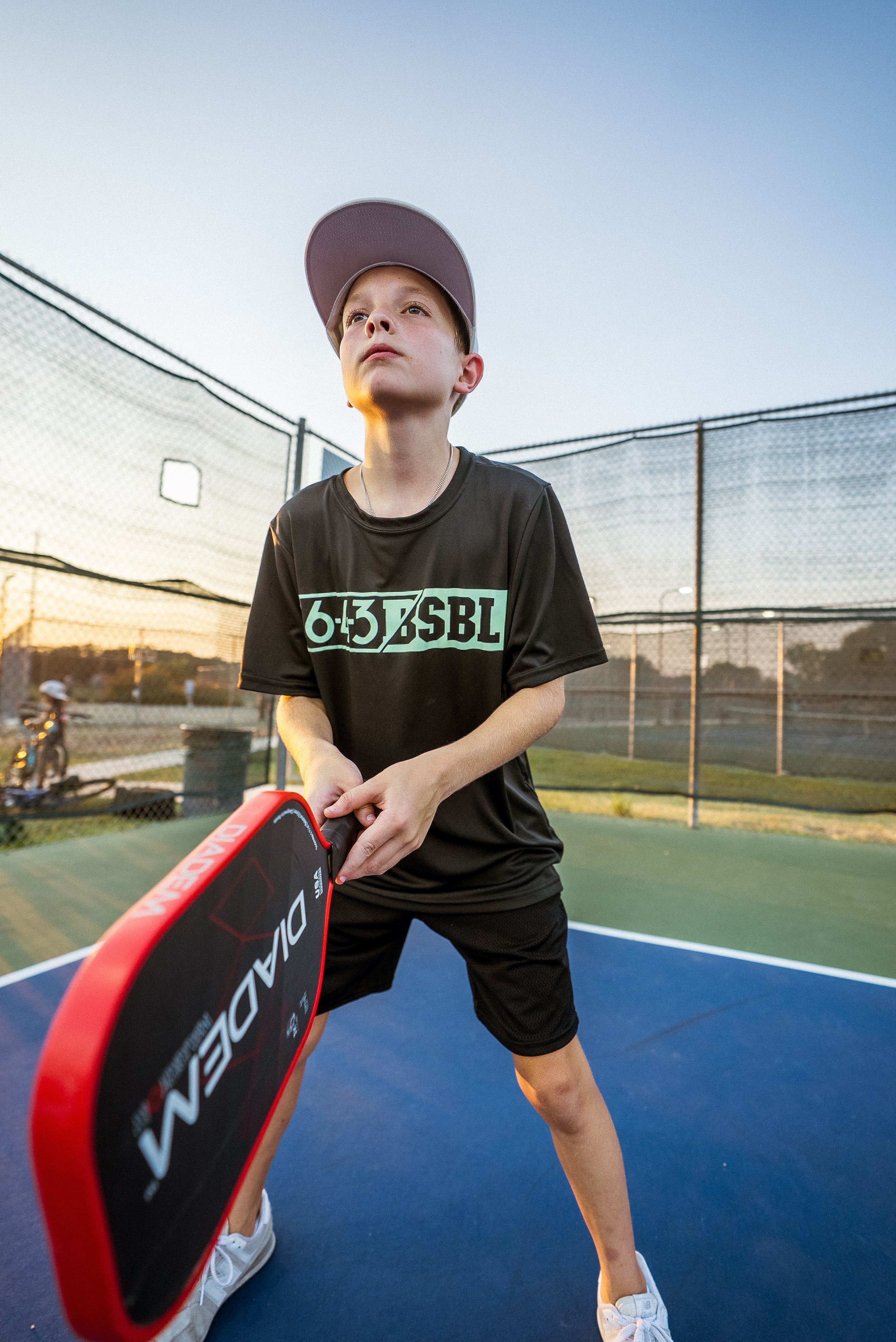 HIGHLIGHT YOUTH PERFORMANCE TEE - BLACK/MINT V1