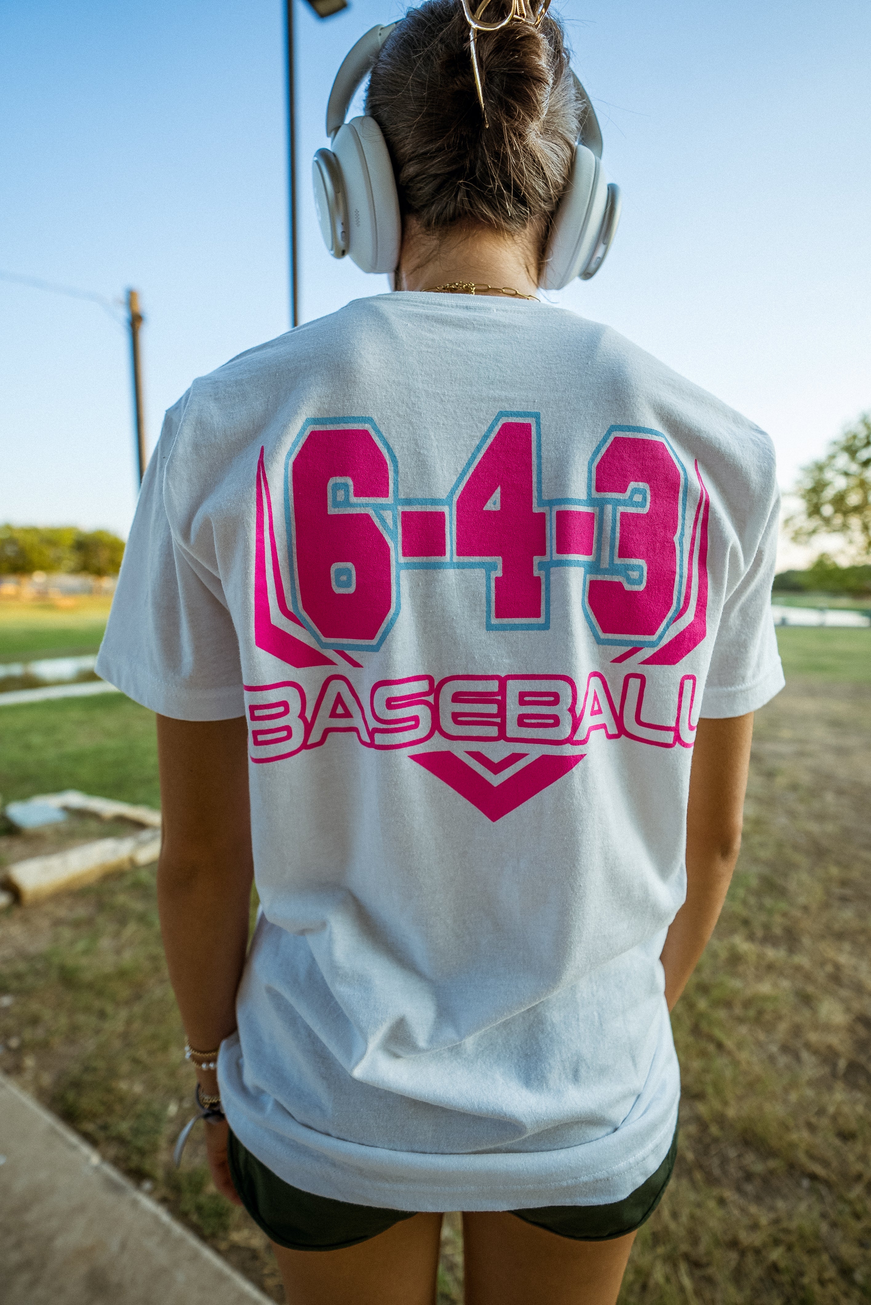 643 OG TEE - WHITE/PINK V1