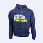 DEMANDS YOUTH HOODIE - NAVY/NEON GREEN V1