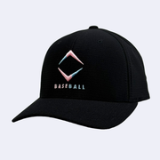 DIAMOND COOL & DRY HAT- BLACK/COTTON CANDY