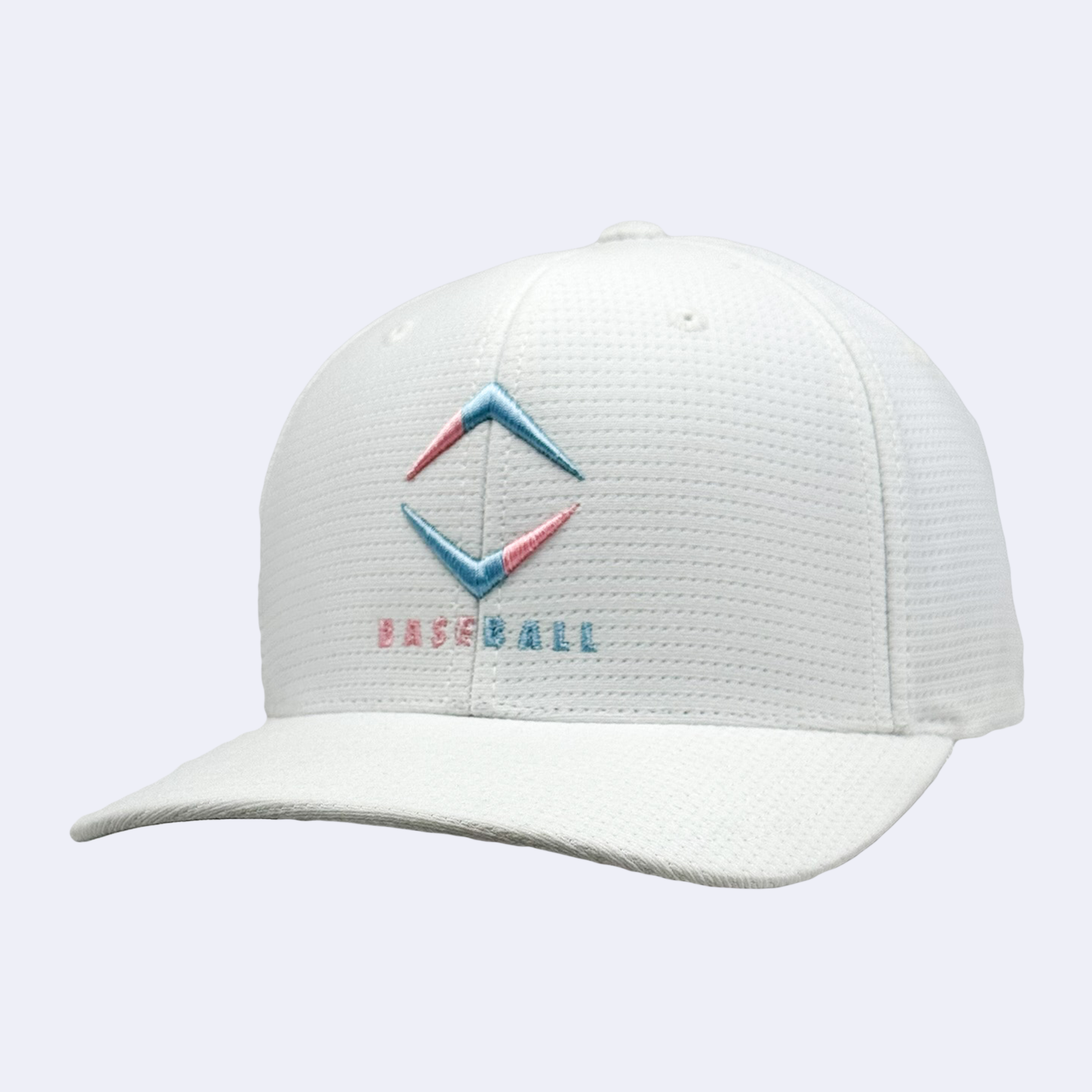 DIAMOND COOL & DRY HAT- WHITE/COTTON CANDY