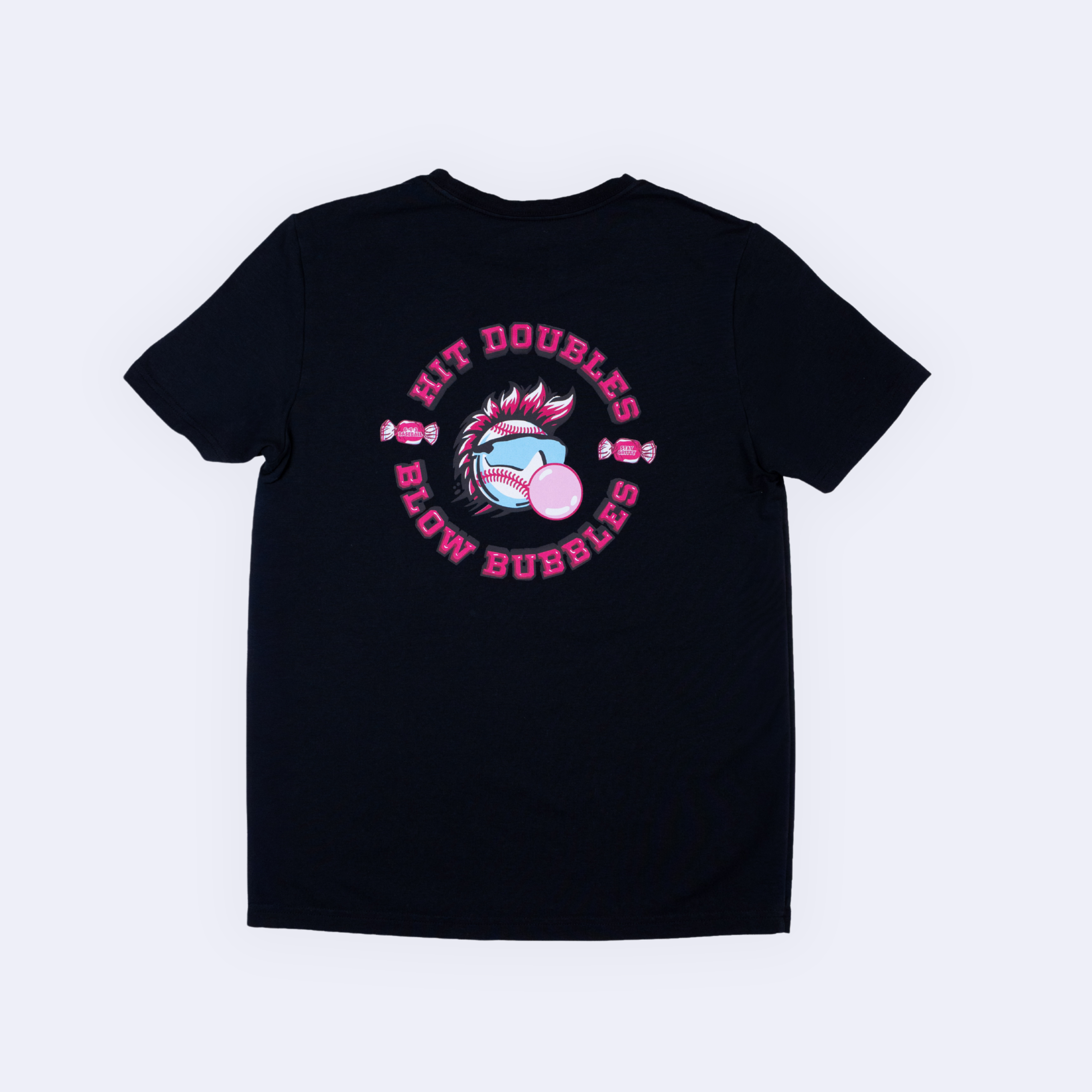 DOUBLES & BUBBLES YOUTH TEE - BLACK V2