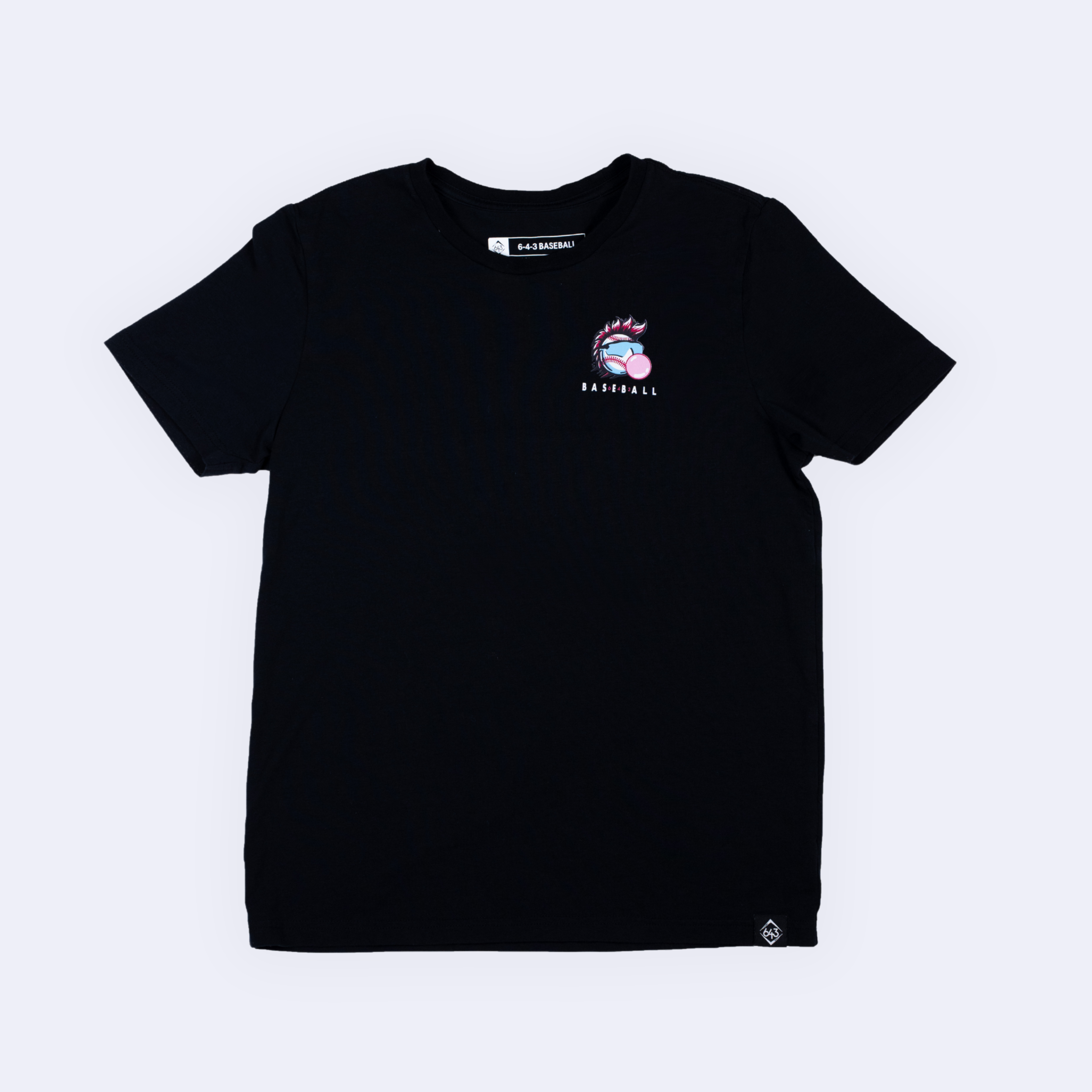 DOUBLES & BUBBLES YOUTH TEE - BLACK V2