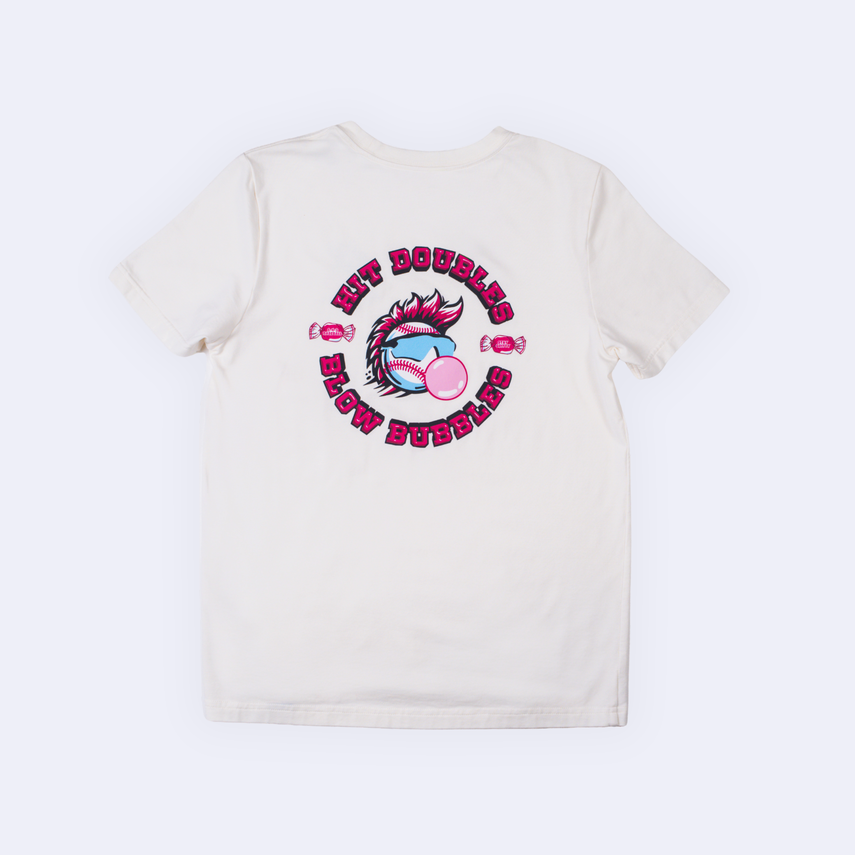 DOUBLES & BUBBLES YOUTH TEE - CREAM V2