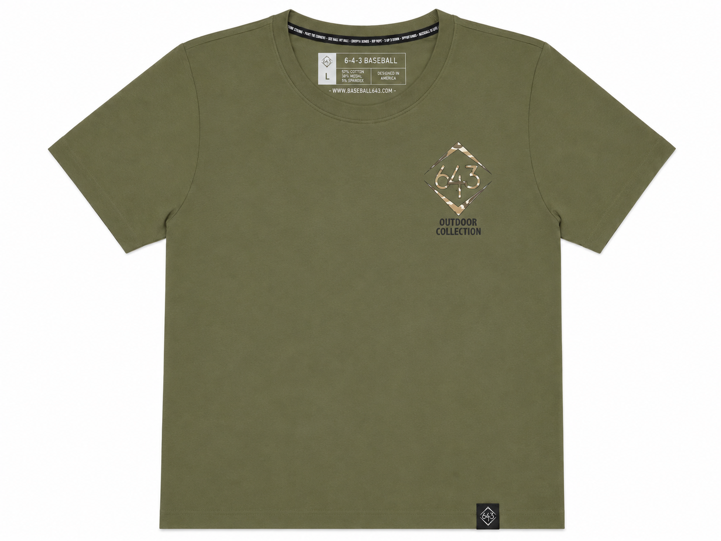 Gritty Camo Tee - Olive V2