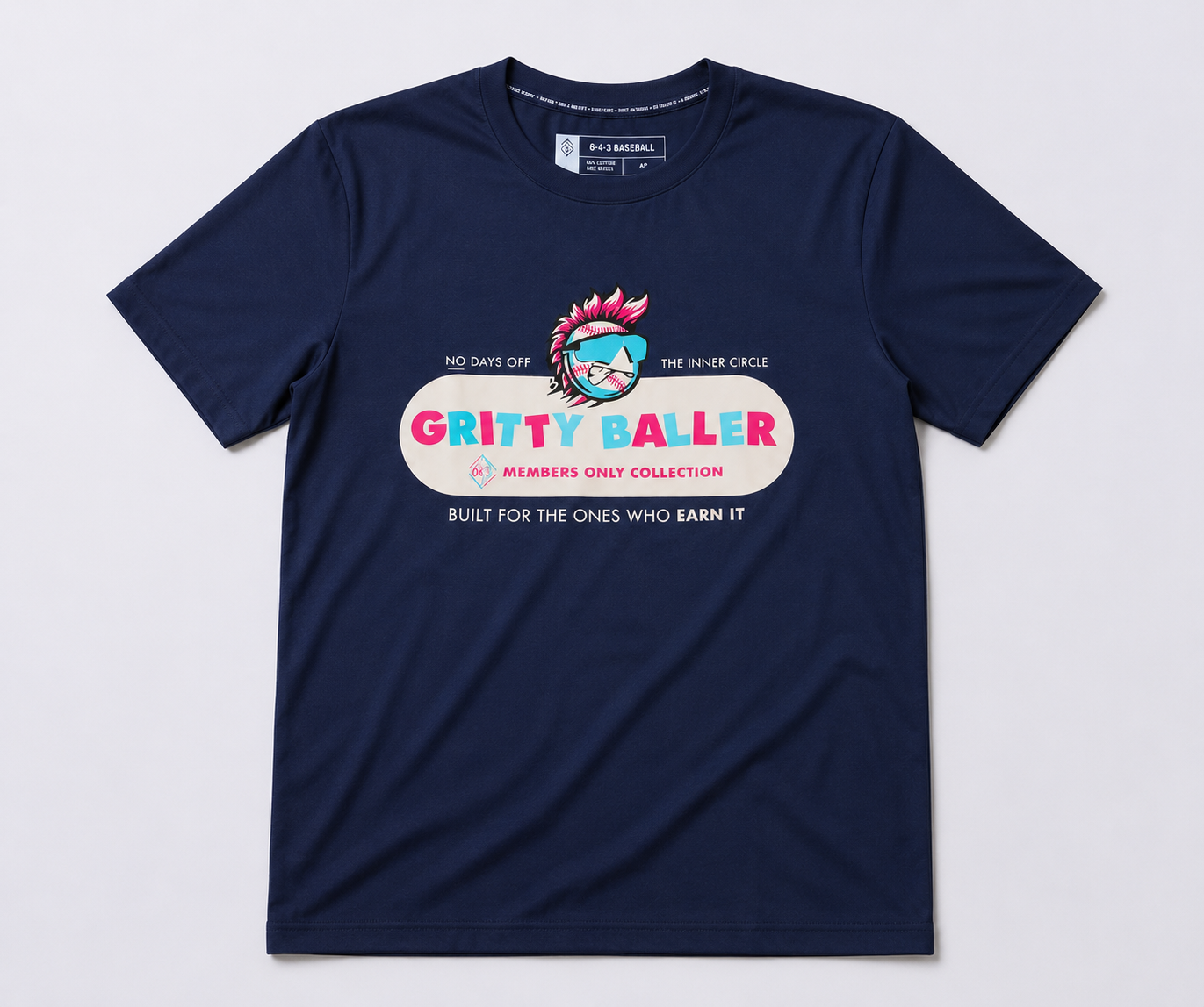 No Days Off Youth Tee - Navy V2