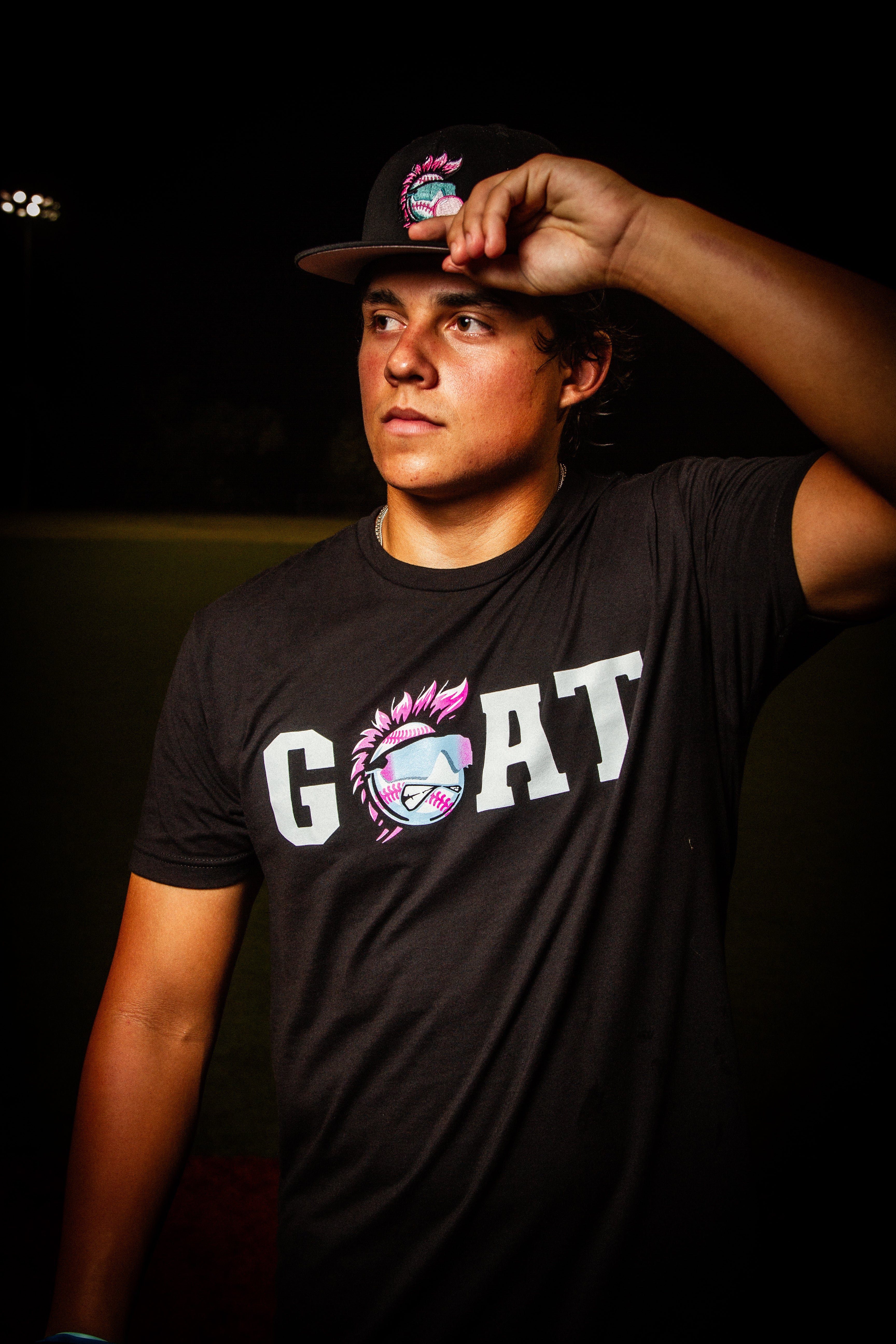 GOAT TEE - BLACK/WHITE V1