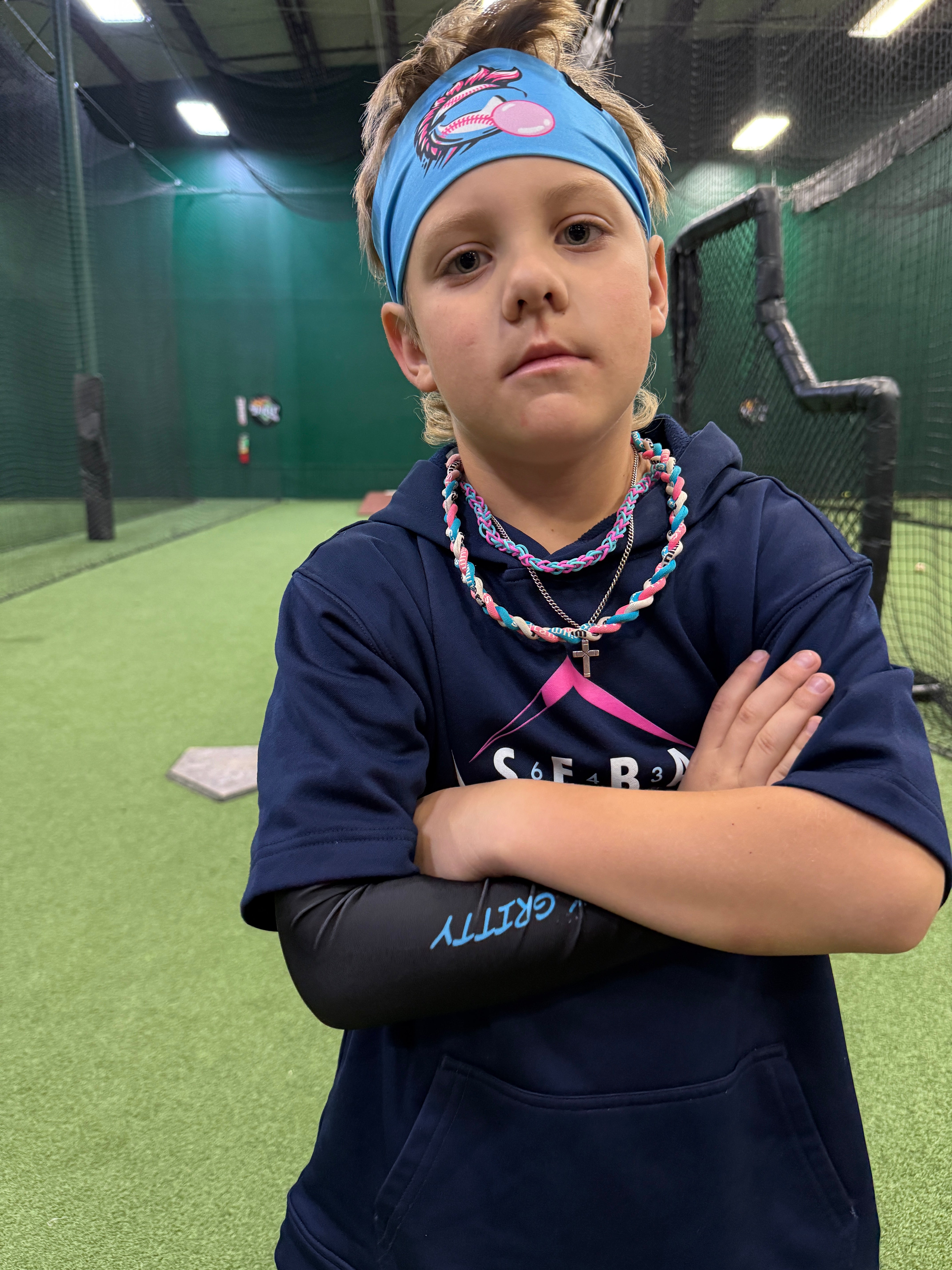 GRITTY BALLER HEADBAND - LIGHT BLUE