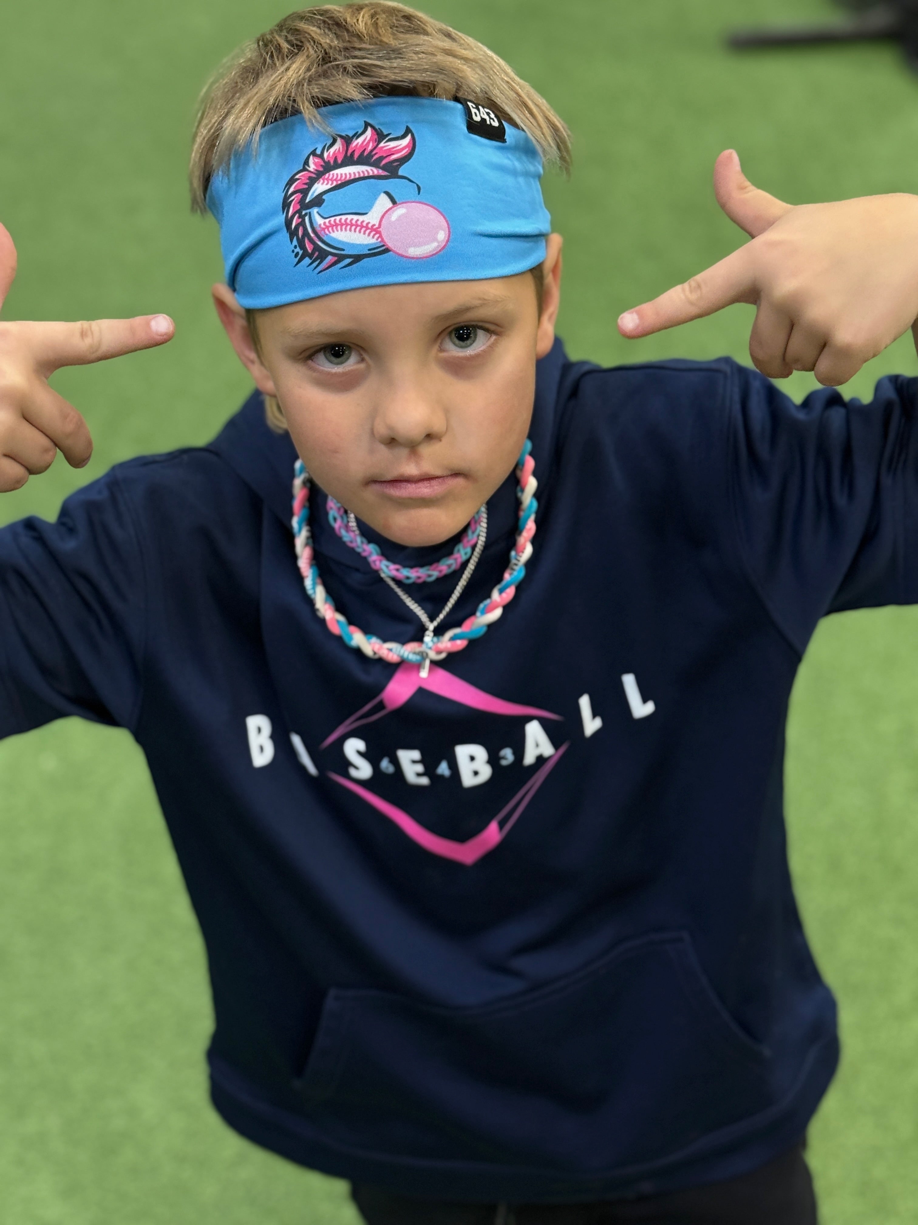 GRITTY BALLER HEADBAND - LIGHT BLUE