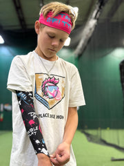 STAY GRITTY HEADBAND - PINK