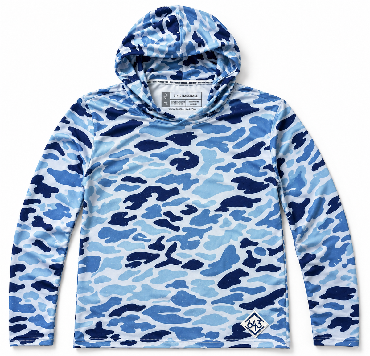 Youth Performance Hoodie - Bluewater Camo