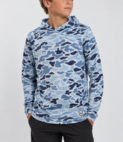 Youth Performance Hoodie - Bluewater Camo