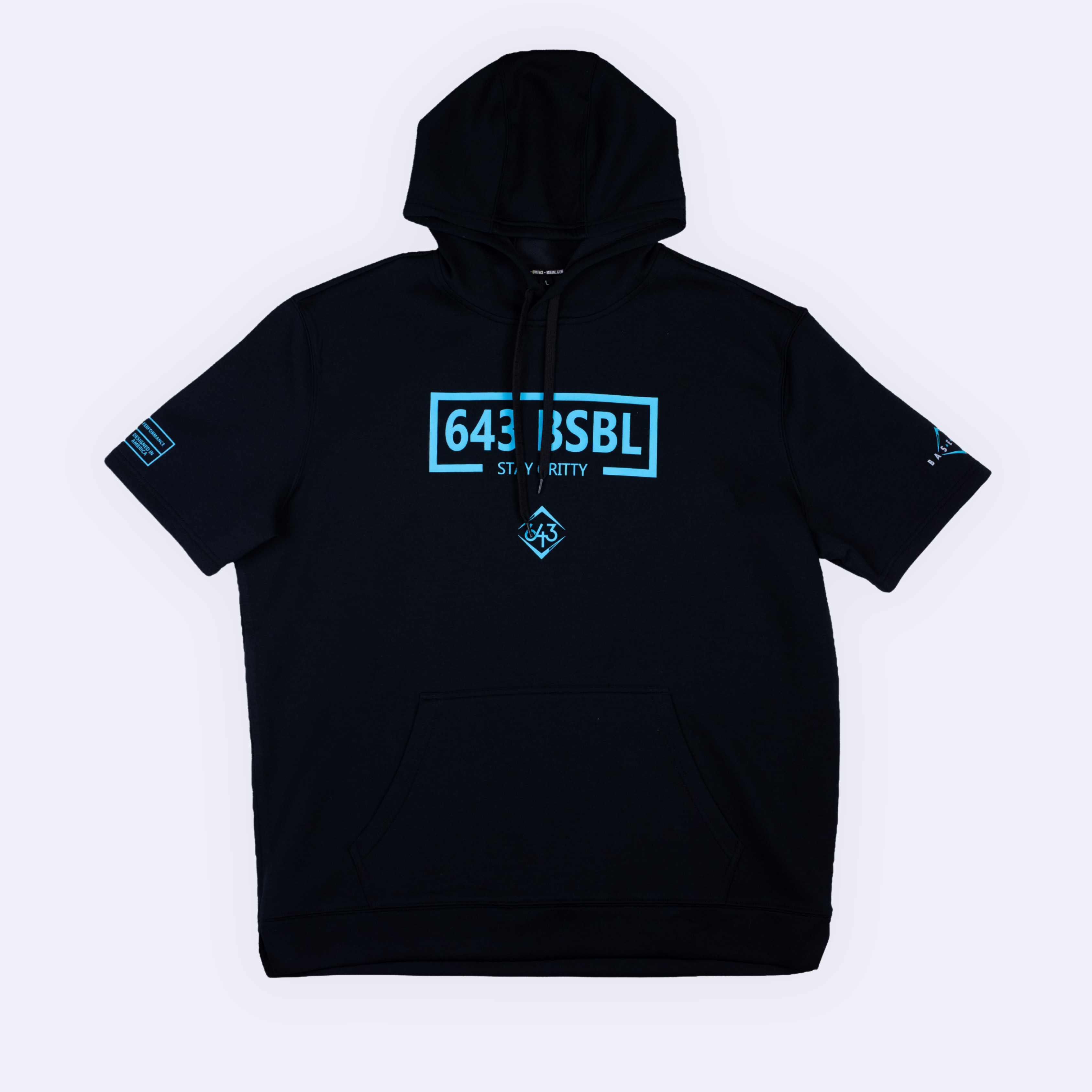 SHORT-SLEEVE HOODIE - YOUTH - 643 BOX BLACK V2