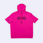 SHORT-SLEEVE HOODIE - 643 BOX ELECTRIC PINK V2