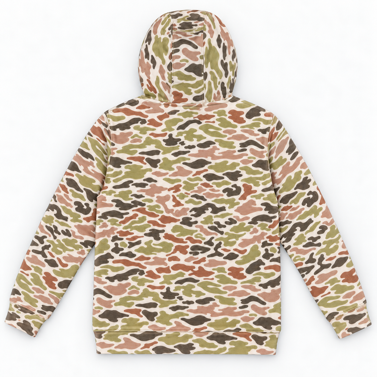 Vintage Duck Camo Youth Hoodie back