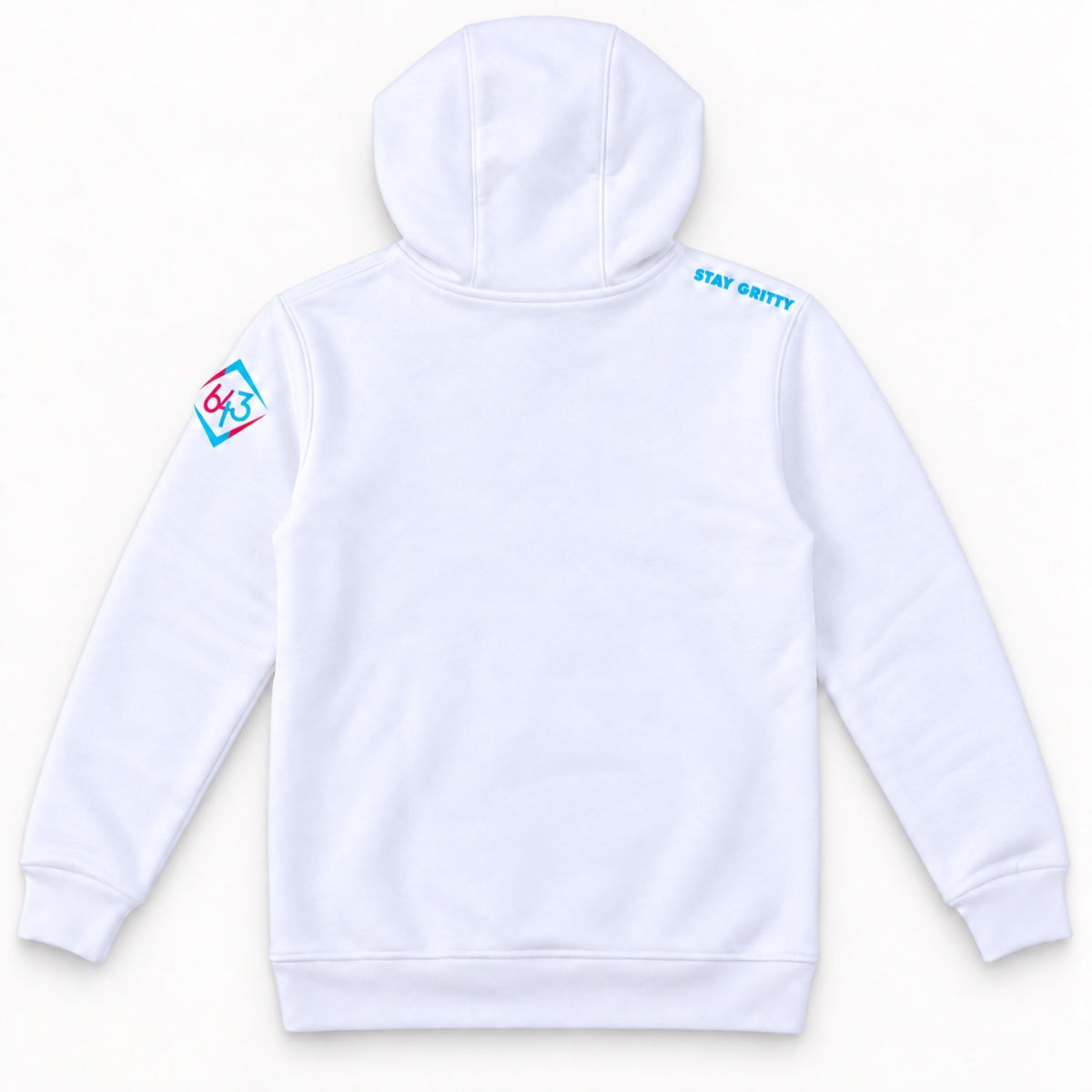 Gritty Baller Youth Hoodie White back