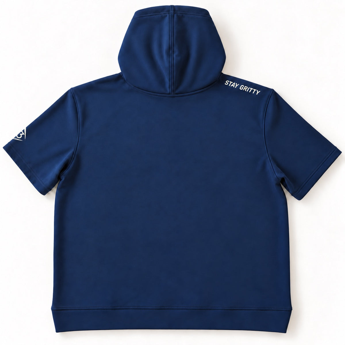 Highlight Youth Short Sleeve Hoodie Navy back