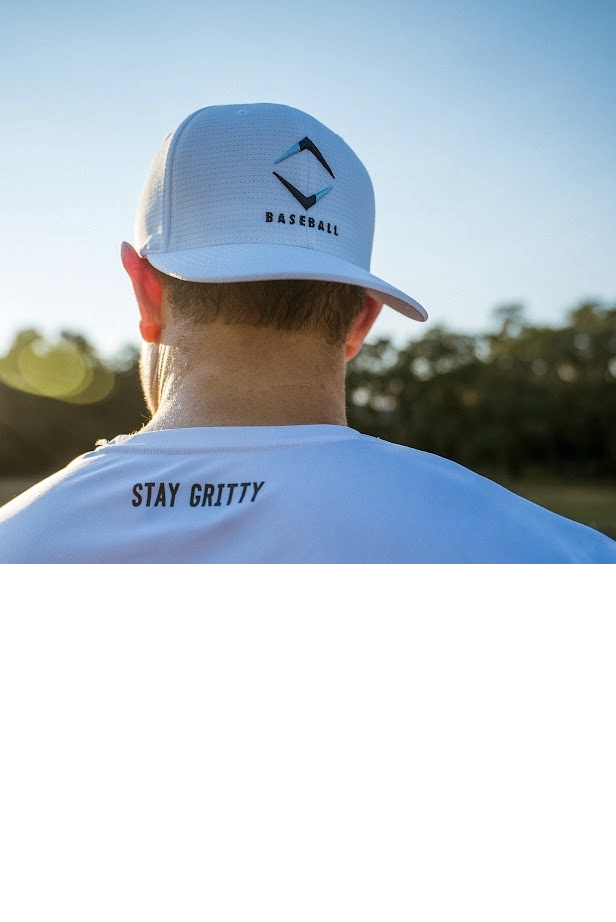 DIAMOND COOL & DRY HAT - WHITE/BLUE RASPBERRY