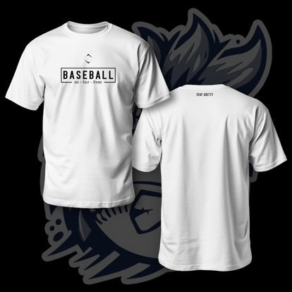 BOX PERFORMANCE TEE - WHITE/BLACK V1